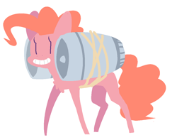 Size: 1005x790 | Tagged: safe, artist:nobody, pinkie pie, earth pony, pony, grin, jet engine, lineless, solo, this will end in tears and/or death