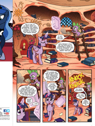 Size: 720x960 | Tagged: safe, derpibooru import, idw, spike, twilight sparkle, twilight sparkle (alicorn), alicorn, dragon, pony, spoiler:comic, spoiler:comicff7, female, idw advertisement, mare, preview