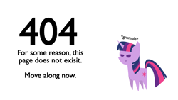 Size: 1366x768 | Tagged: safe, artist:flamingo1986, derpibooru import, twilight sparkle, annoyed, error message, pointy ponies, solo