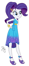 Size: 906x2048 | Tagged: safe, artist:ilaria122, rarity, better together, equestria girls, spring breakdown, clothes, dress, dress interior, female, sandals, simple background, solo, transparent background