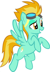 Size: 1920x2757 | Tagged: safe, derpibooru import, edit, lightning dust, spitfire, pegasus, pony, female, flying, fusion, goggles, mare, palette swap, ponyar fusion, recolor, simple background, solo, transparent background, vector, vector edit