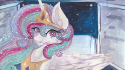 Size: 4800x2700 | Tagged: safe, artist:cityofdreams, princess celestia, alicorn, pony, absurd resolution, colored pupils, solo