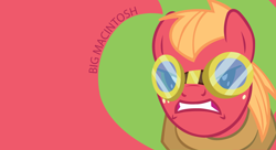 Size: 1980x1080 | Tagged: safe, artist:goldfisk, derpibooru import, big macintosh, earth pony, pony, goggles, male, solo, stallion, wallpaper