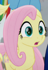 Size: 168x245 | Tagged: safe, derpibooru import, screencap, applejack, fluttershy, rainbow dash, twilight sparkle, twilight sparkle (alicorn), alicorn, earth pony, pegasus, pony, rainbow roadtrip, cropped, female, gasp, hope hollow, mare, offscreen character, open mouth, reaction image, shocked, solo focus