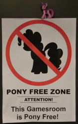 Size: 800x1274 | Tagged: safe, derpibooru import, pinkie pie, twilight sparkle, earth pony, pony, blind bag, bremen, first world anarchist, fuck the police, germany, irony, mods are asleep, nipponcon, notice, sign, toy