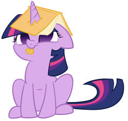 Size: 5072x4784 | Tagged: safe, artist:pinkamenaspy, derpibooru import, twilight sparkle, absurd resolution, book, derp, simple background, solo, transparent background, vector