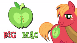 Size: 1920x1080 | Tagged: safe, artist:templarhappy, derpibooru import, big macintosh, earth pony, pony, cutie mark, male, simple, stallion, vector, wallpaper