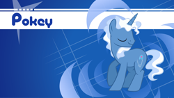 Size: 1920x1080 | Tagged: safe, artist:bl1ghtmare, artist:lordvurtax, derpibooru import, pokey pierce, pony, unicorn, eyes closed, male, pose, solo, stallion, vector, wallpaper