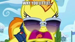 Size: 400x225 | Tagged: safe, artist:jawsandgumballfan24, derpibooru import, edit, edited screencap, screencap, spitfire, pegasus, pony, the washouts (episode), caption, homer simpson, image macro, text, the simpsons