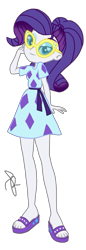 Size: 708x2048 | Tagged: safe, artist:ilaria122, rarity, better together, equestria girls, spring breakdown, clothes, dress, glasses, simple background, solo, transparent background