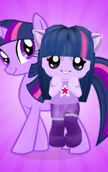 Size: 320x509 | Tagged: safe, artist:tayna1994, derpibooru import, twilight sparkle, human, smiling