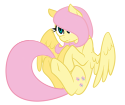 Size: 1024x866 | Tagged: safe, artist:catlover1672, fluttershy, pegasus, pony, alternate hairstyle, cute, hair over one eye, shyabetes, solo