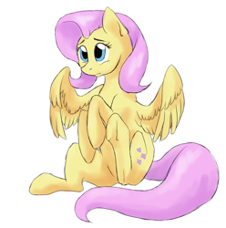 Size: 1024x1034 | Tagged: safe, artist:catlover1672, fluttershy, pegasus, pony, cute, shyabetes, solo