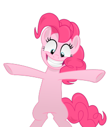 Size: 2663x3067 | Tagged: safe, artist:kehrminator, pinkie pie, earth pony, pony, the crystalling, simple background, solo, transparent background, vector