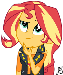 Size: 810x970 | Tagged: safe, artist:sparkling-sunset-s08, sunset shimmer, better together, display of affection, equestria girls, simple background, transparent background, vector