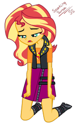 Size: 636x1056 | Tagged: safe, artist:sparkling-sunset-s08, sunset shimmer, better together, equestria girls, forgotten friendship, simple background, solo, transparent background, vector