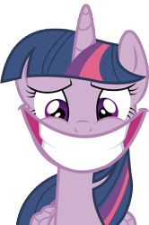 Size: 6184x9330 | Tagged: safe, artist:emooy13, derpibooru import, edit, twilight sparkle, twilight sparkle (alicorn), alicorn, pony, trade ya, absurd resolution, female, mare, rapeface, simple background, smiling, solo, transparent background, vector, wat