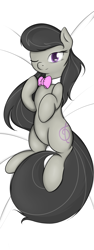 Size: 1500x4000 | Tagged: safe, artist:theparagon, octavia melody, earth pony, pony, body pillow, body pillow design, female, looking at you, on back, one eye closed, solo, wink