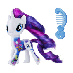 Size: 1000x1000 | Tagged: safe, rarity, pony, unicorn, brushable, comb, female, irl, mare, photo, solo, toy