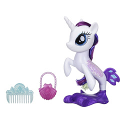 Size: 1000x1000 | Tagged: safe, rarity, seapony (g4), brushable, comb, female, irl, photo, seaponified, seapony rarity, solo, species swap, toy