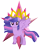 Size: 3000x3763 | Tagged: safe, artist:theshadowstone, derpibooru import, twilight sparkle, twilight sparkle (alicorn), alicorn, pony, female, mare, new crown, solo