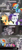 Size: 1360x3080 | Tagged: safe, derpibooru import, edit, edited screencap, screencap, applejack, fluttershy, petunia petals, pinkie pie, rainbow dash, rarity, twilight sparkle, twilight sparkle (alicorn), alicorn, earth pony, pegasus, pony, unicorn, rainbow roadtrip, bell, comic, container, desaturated, dialogue, discovery family logo, female, flower, grayscale, key, mane six, mare, monochrome, painting, potted plant, saddle bag, screencap comic, speech bubble