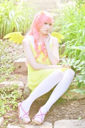 Size: 653x986 | Tagged: safe, artist:ithili3n, fluttershy, human, clothes, cosplay, costume, irl, irl human, photo, solo