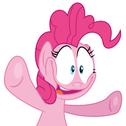 Size: 3500x3500 | Tagged: safe, artist:masem, pinkie pie, earth pony, pony, the gift of the maud pie, .ai available, faic, simple background, solo, transparent background, vector