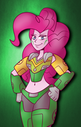 Size: 1932x3000 | Tagged: safe, artist:scobionicle99, pinkie pie, equestria girls, belly button, bionicle, clothes, cosplay, costume, crossover, lego, lewa, midriff, solo