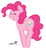 Size: 921x1000 | Tagged: safe, artist:jeremystorm, pinkie pie, earth pony, pony, eyes closed, pronking, simple background, smiling, solo, white background