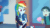 Size: 974x540 | Tagged: safe, derpibooru import, screencap, mint chip, rainbow dash, equestria girls, equestria girls series, run to break free, spoiler:eqg series (season 2), animated, background human, cute, dashabetes, dropped ice cream, food, geode of super speed, gif, ice cream, magical geodes, shoes, sneakers
