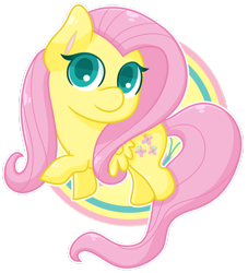 Size: 1024x1129 | Tagged: safe, artist:ak4neh, fluttershy, pegasus, pony, chibi, simple background, solo, transparent background