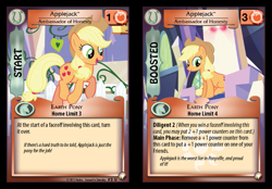 Size: 599x418 | Tagged: safe, applejack, earth pony, pony, card, ccg, enterplay, equestrian odysseys