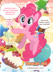 Size: 813x1097 | Tagged: safe, artist:akira himekawa, pinkie pie, earth pony, pony, female, manga, mare, pink coat, pink mane, translation