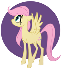 Size: 500x590 | Tagged: safe, artist:shmanzu, fluttershy, pegasus, pony, circle, filly, filly fluttershy, looking up, simple background, solo, transparent background