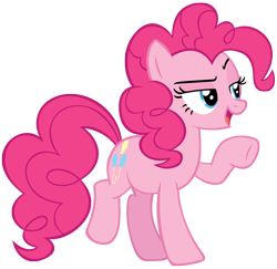 Size: 1497x1457 | Tagged: safe, artist:xxthehtfgodxx, derpibooru exclusive, pinkie pie, earth pony, pony, simple background, solo, transparent background, vector