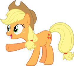 Size: 6000x5341 | Tagged: safe, artist:slb94, applejack, earth pony, pony, castle sweet castle, absurd resolution, simple background, solo, transparent background, vector