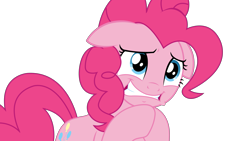 Size: 6000x3375 | Tagged: safe, artist:sketchmcreations, pinkie pie, earth pony, pony, the gift of the maud pie, begging, floppy ears, inkscape, simple background, solo, transparent background, vector