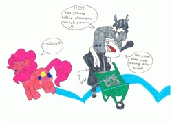 Size: 900x654 | Tagged: safe, artist:austria-man, pinkie pie, earth pony, pony, crossover, old horse, sherlock yack