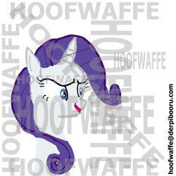 Size: 1600x1600 | Tagged: safe, artist:hoofwaffe, rarity, pony, unicorn, female, horn, mare, watermark, white coat