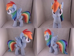 Size: 1597x1199 | Tagged: safe, artist:little-broy-peep, derpibooru import, rainbow dash, pegasus, pony, irl, photo, plushie, solo