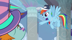 Size: 1920x1080 | Tagged: safe, derpibooru import, screencap, rainbow dash, snips, pegasus, pony, 2 4 6 greaaat