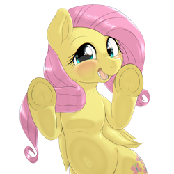 Size: 1000x1000 | Tagged: safe, artist:ushiro no kukan, fluttershy, pegasus, pony, against glass, fourth wall, glass, simple background, solo, transparent background, underhoof