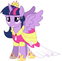 Size: 6500x6406 | Tagged: safe, artist:theshadowstone, derpibooru import, twilight sparkle, twilight sparkle (alicorn), alicorn, pony, absurd resolution, clothes, coronation dress, dress, female, mare, solo