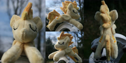 Size: 3983x2000 | Tagged: safe, artist:bastler, derpibooru import, spitfire, pegasus, pony, female, irl, mare, photo, plushie, sleeping