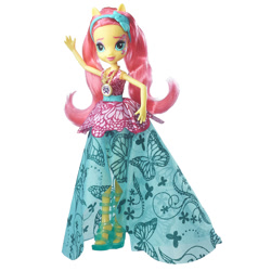 Size: 1000x1000 | Tagged: safe, fluttershy, equestria girls, legend of everfree, clothes, doll, dress, feet, gala dress, high heels, platform shoes, sandals, solo, toy