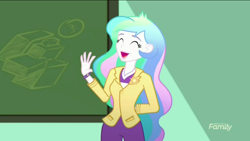 Size: 1136x640 | Tagged: safe, screencap, princess celestia, principal celestia, eqg summertime shorts, equestria girls, subs rock, cute, cutelestia