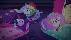 Size: 1920x1080 | Tagged: safe, derpibooru import, screencap, fluttershy, pinkie pie, rainbow dash, sci-twi, twilight sparkle, better together, equestria girls, sunset's backstage pass!