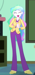 Size: 285x608 | Tagged: safe, princess celestia, principal celestia, eqg summertime shorts, equestria girls, subs rock, cropped, cute, cutelestia, messy mane