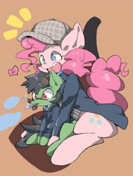 Size: 3507x4629 | Tagged: safe, artist:asprin white rabbit, pinkie pie, oc, earth pony, pony, clothes, foal